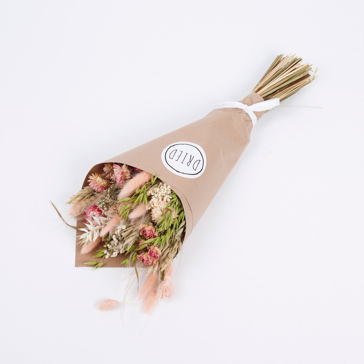 Strawflower Wren: Dried Strawflower Bouquet