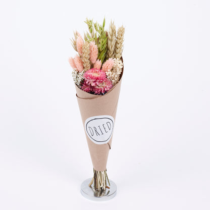 Strawflower Wren: Dried Strawflower Bouquet