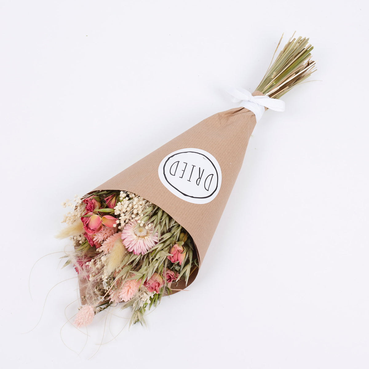 Strawflower Wren: Dried Strawflower Bouquet