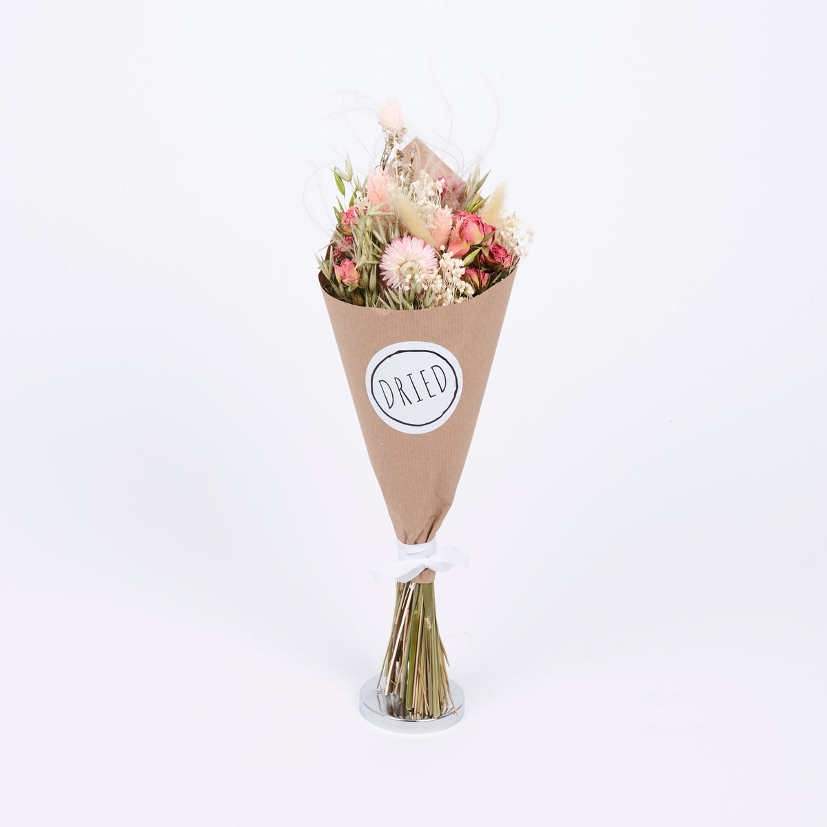 Strawflower Wren: Dried Strawflower Bouquet